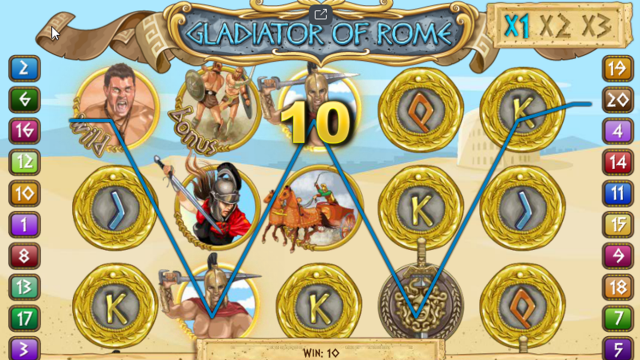 Характеристики слота Gladiators Of Rome 7